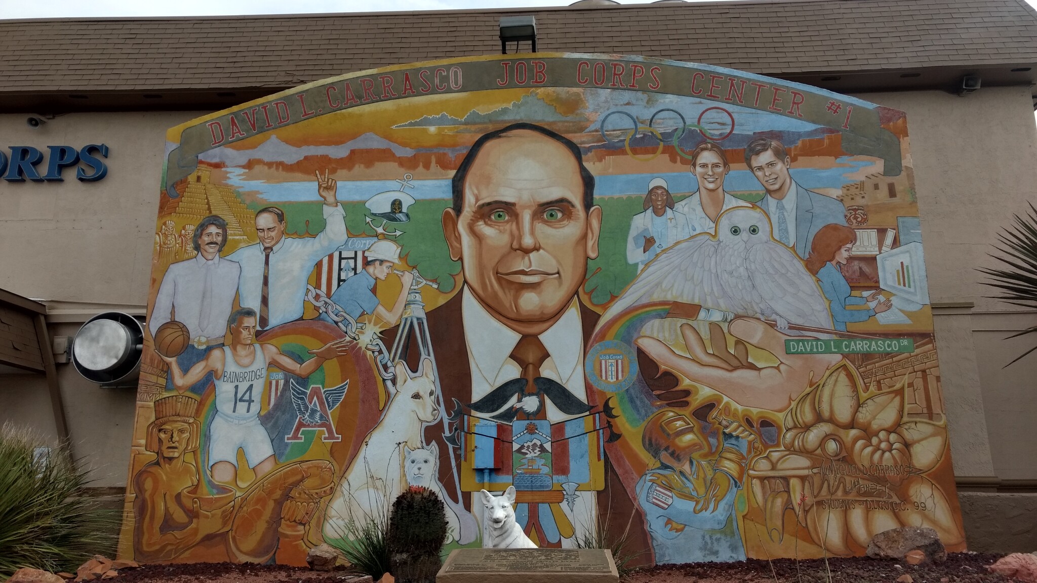 David L. Carrasco Job Corps Mural El Paso, Texas 2017 DIGIE