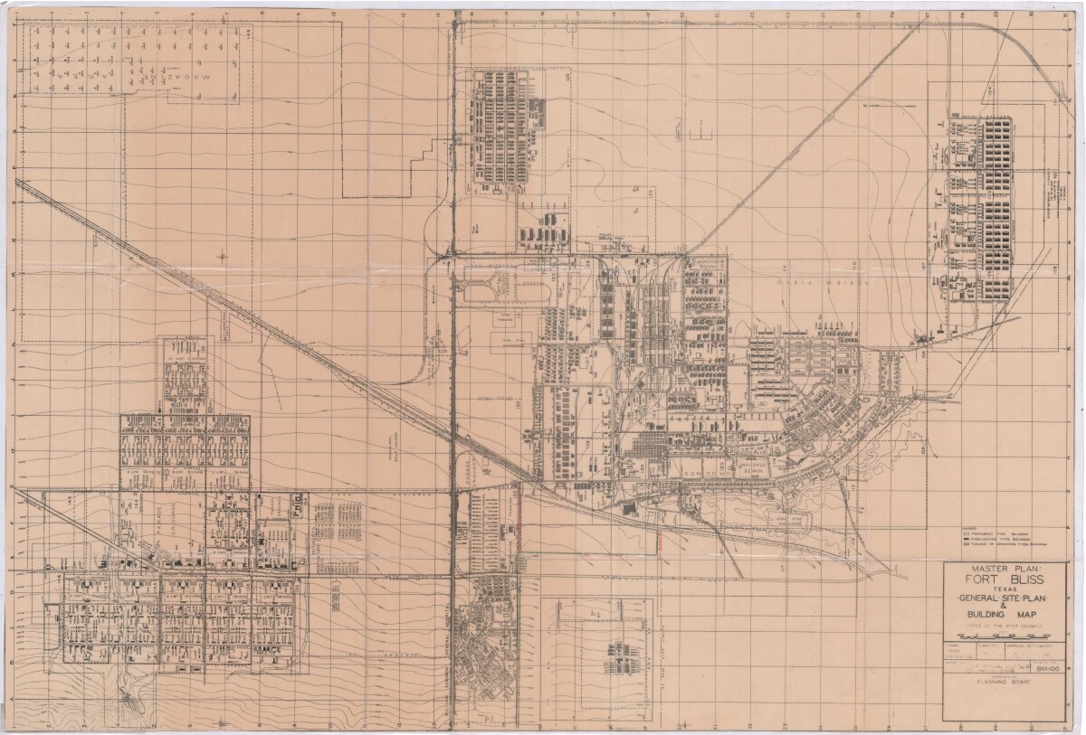 Master Plan Fort Bliss Texas General Site Plan and Building Map DIGIE