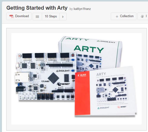 Getting Started with Arty – Digilent Blog