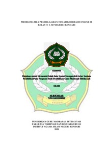 Problematika Pembelajaran Tematik Berbasis Online Di Kelas Iv A Sd Negeri 2 Kendari - Repository Iain Kendari