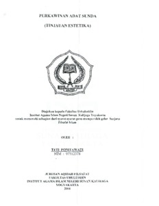 Perkawinan Adat Sunda(Tinjauan Estetika) - Institutional Repository