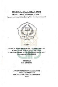Pembelajaran Jarak Jauh Melalui Program Internet (Relevansi Synchronous Distance Learning Dalam Pembelajaran Muhadasah) - Institutional Repository