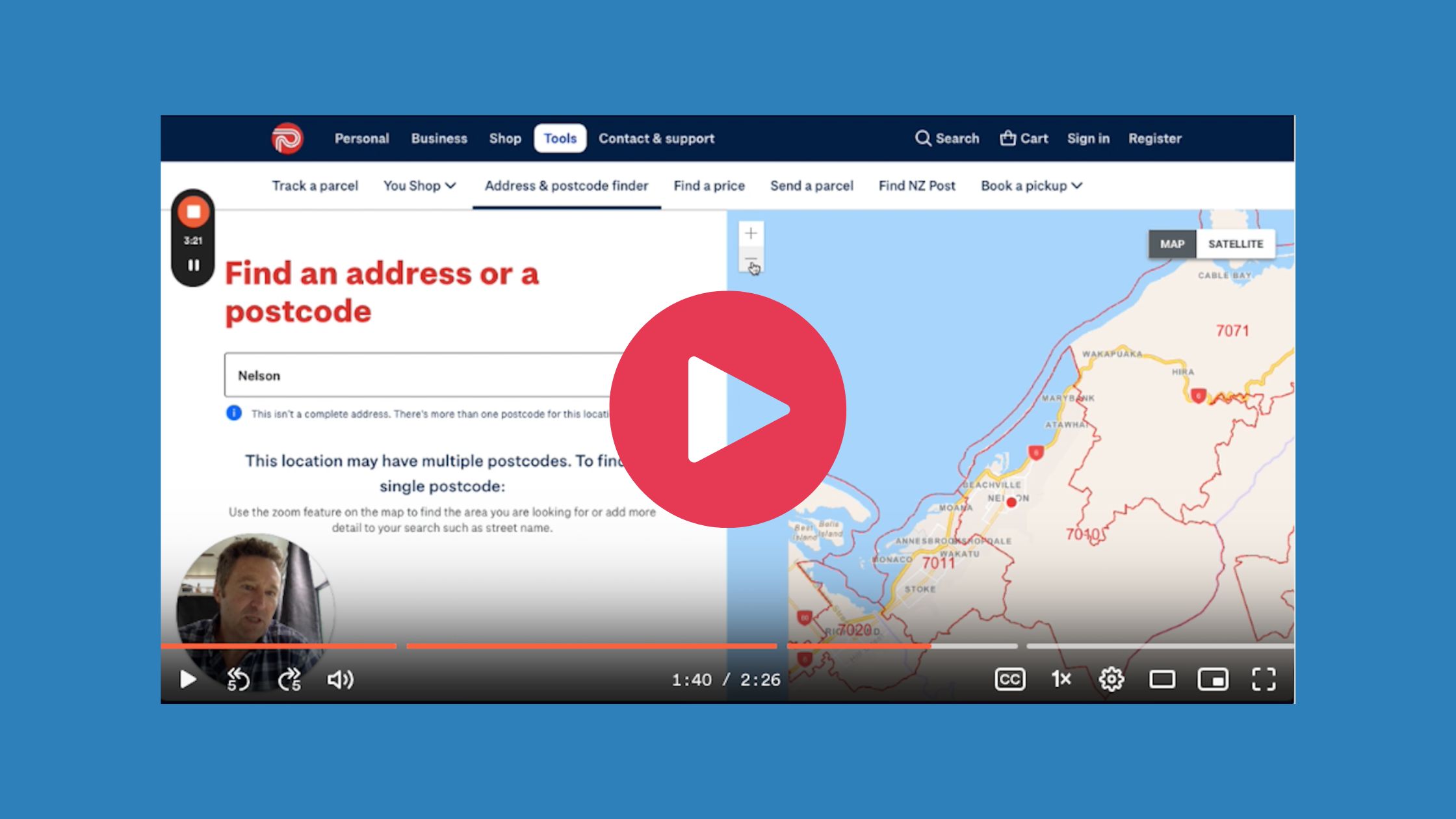 How to find all postcodes for any region in NZ Digimark NZ