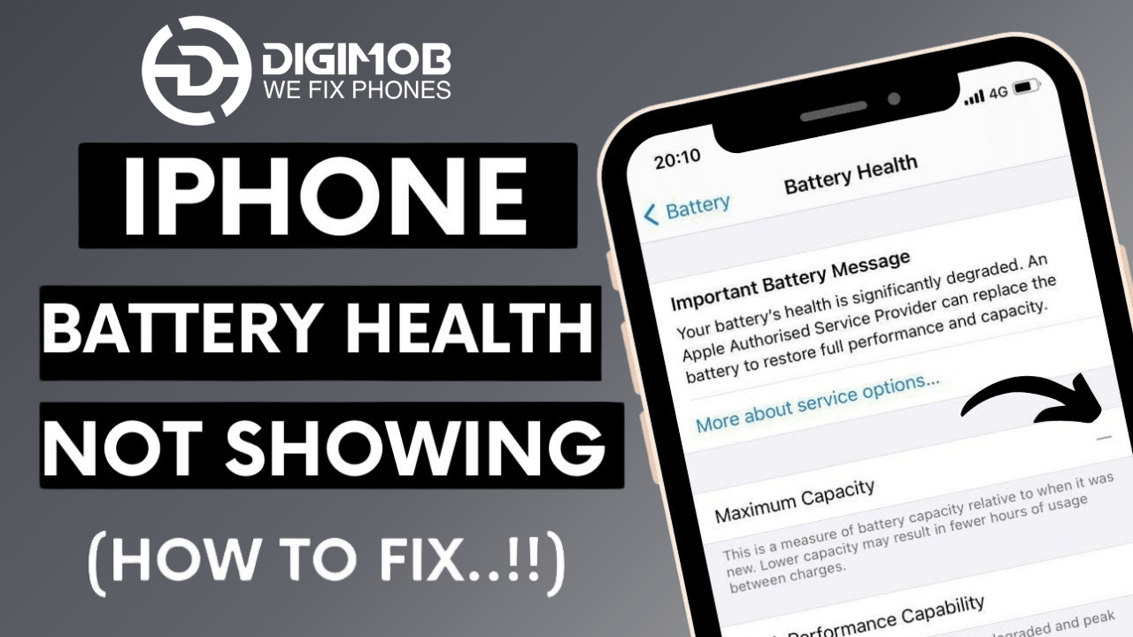 iPhone Battery Health Not Showing After Replacement