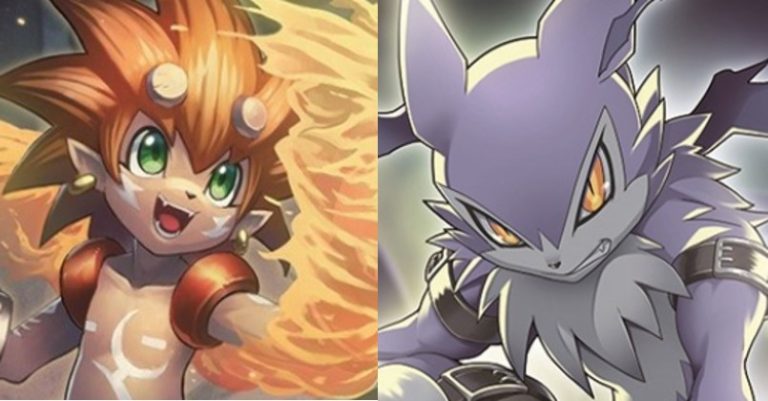 Hybrid Digimon Digivolve from Tamer for Blue and Red DIGIMON CARD META