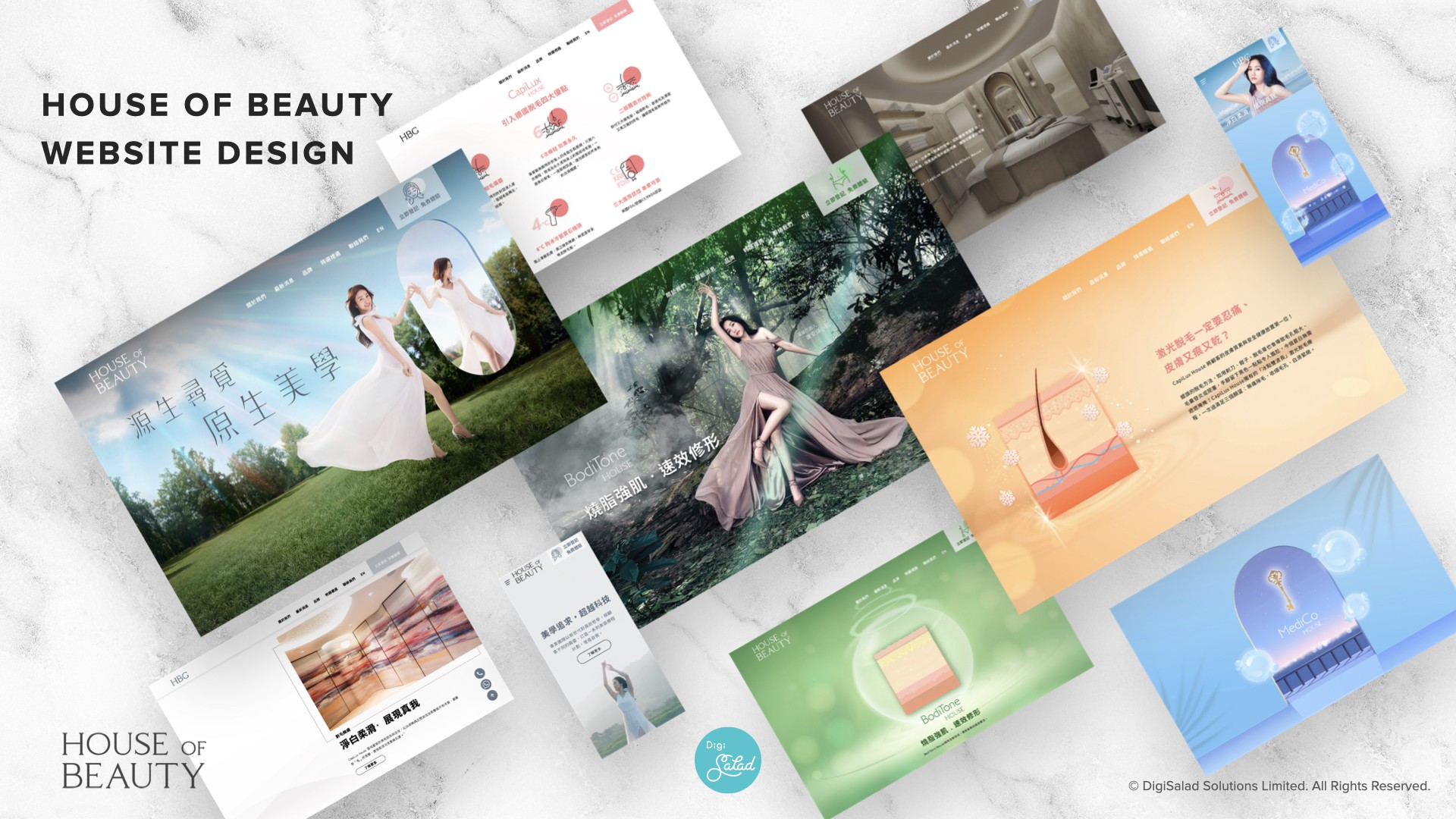 HOUSE OF BEAUTY UX & UI Design and site Development DigiSalad