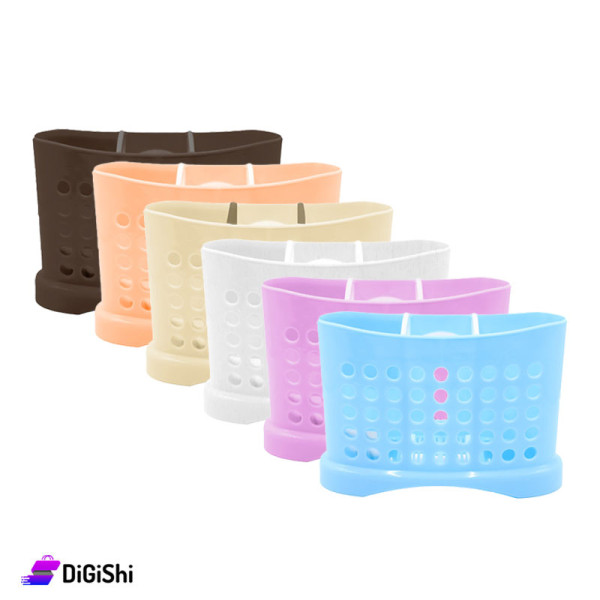 Shop Plastic Spoon Holder Rectangular Shape Dark Brown DiGiShi