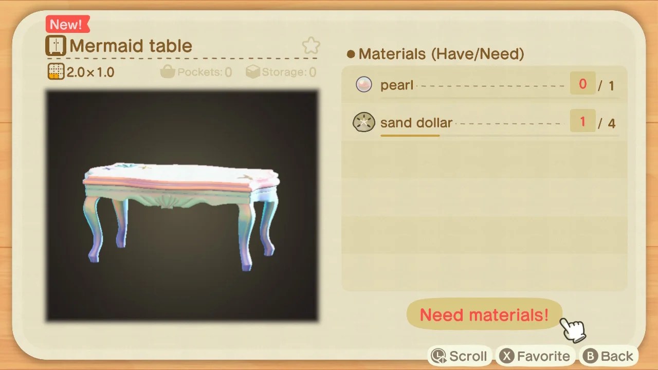 Animal Crossing New Horizons (ACNH) How To Get Mermaid Furniture Set