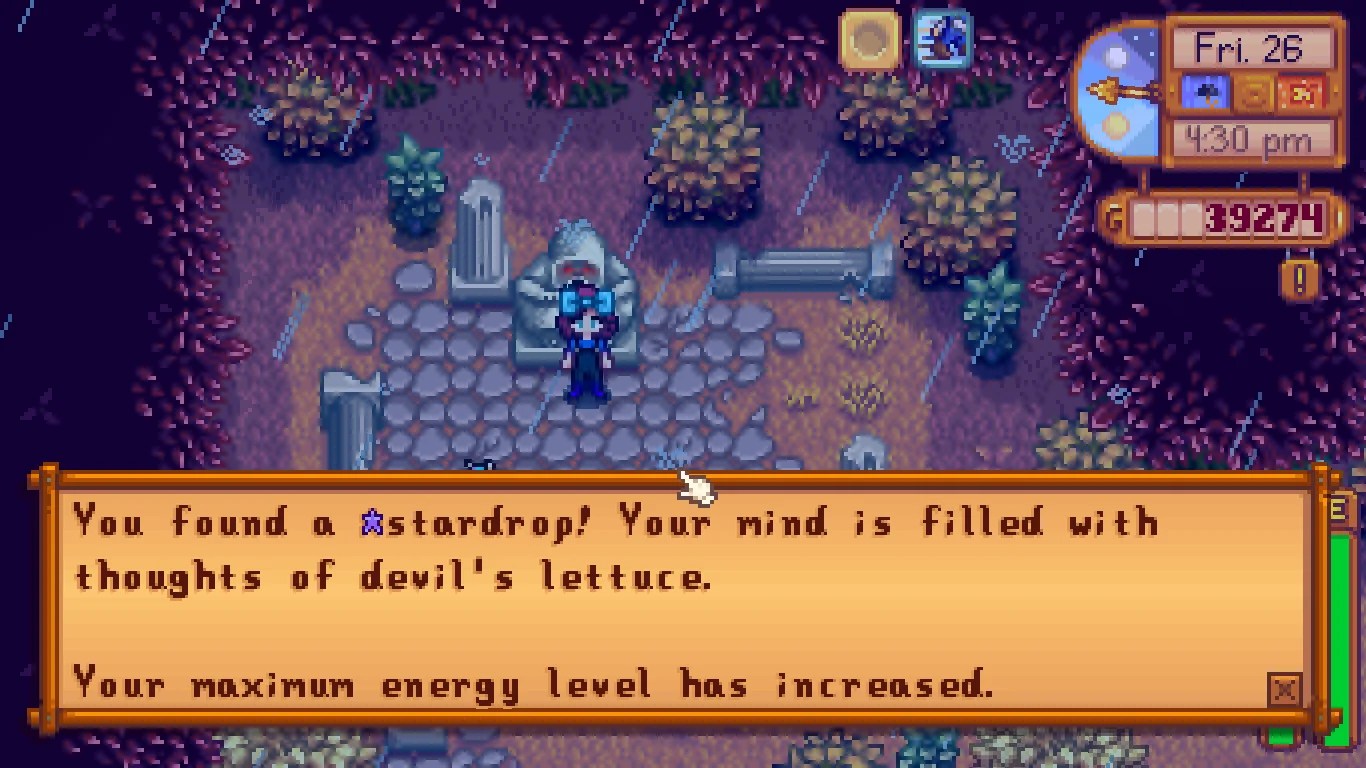 Stardew Valley Favorite Thing What does it do? DigiStatement