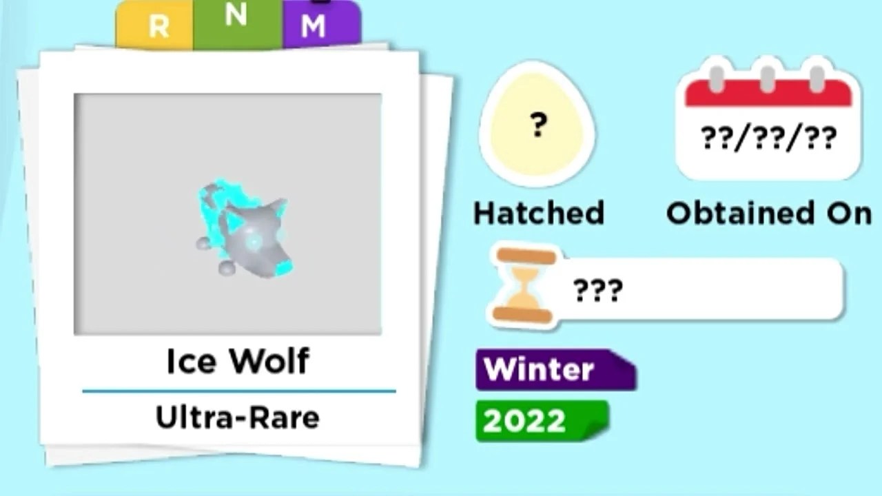 Adopt Me Ice Wolf Pet Rarity & Worth DigiStatement