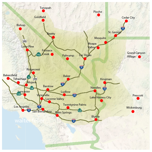 Roads and Trails in the Mojave Desert
