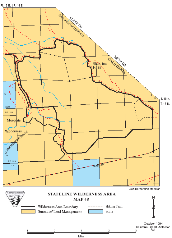 Stateline Wilderness Map