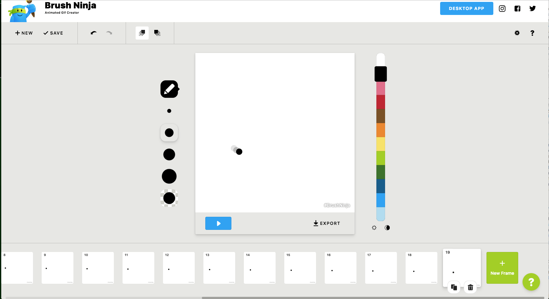 Brush ninja créez vos gifs animés en dessinant et initiez vous à l