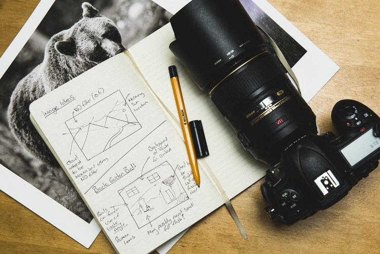 Sketchbook for taking notes