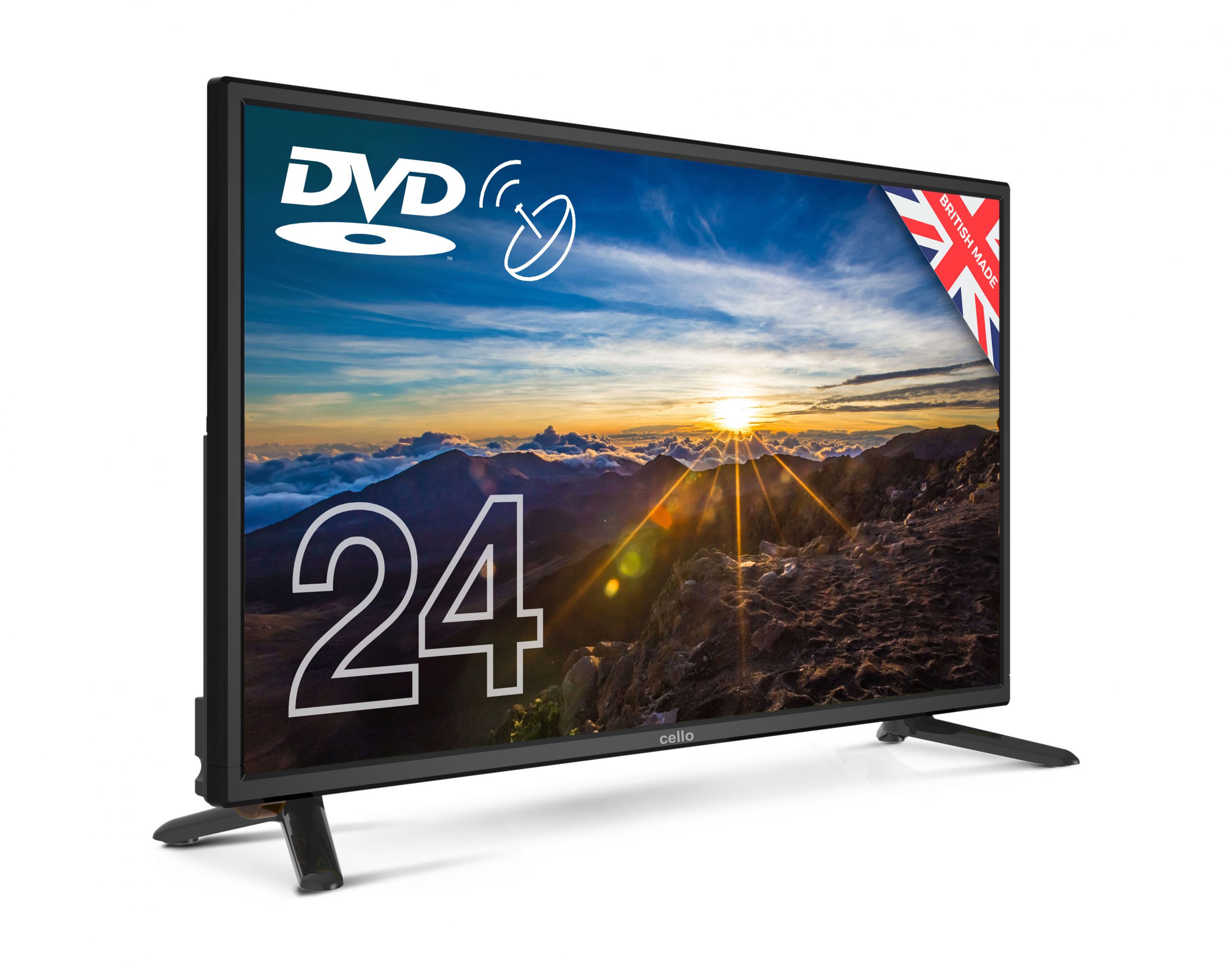 Cello C2420FS 12V 24 Inch HD Ready LED Digital 12V TV with Builtin DVD