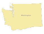 Free Digital Washington Outline Blank Map - Illustrator / PDF | Digital