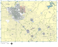 Editable Fresno Zip Code Map (Poster Size) Illustrator / PDF