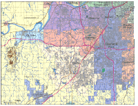 Overland Park Digital Vector Maps Download Editable Illustrator & PDF
