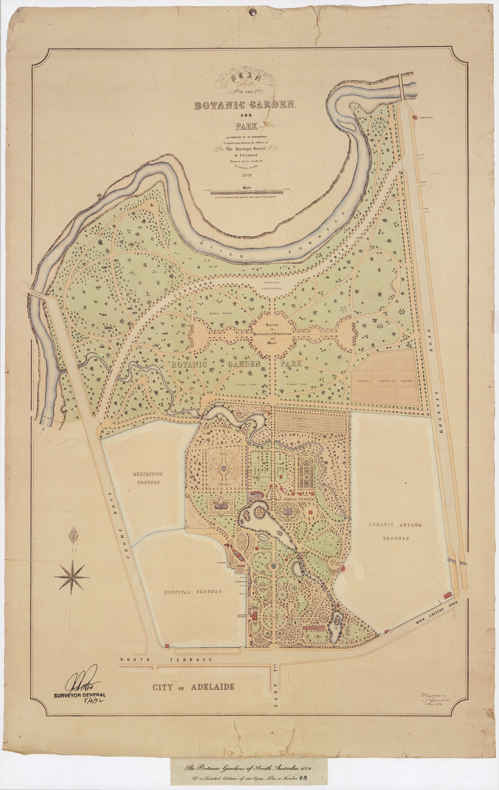 Adelaide Botanic Garden Map