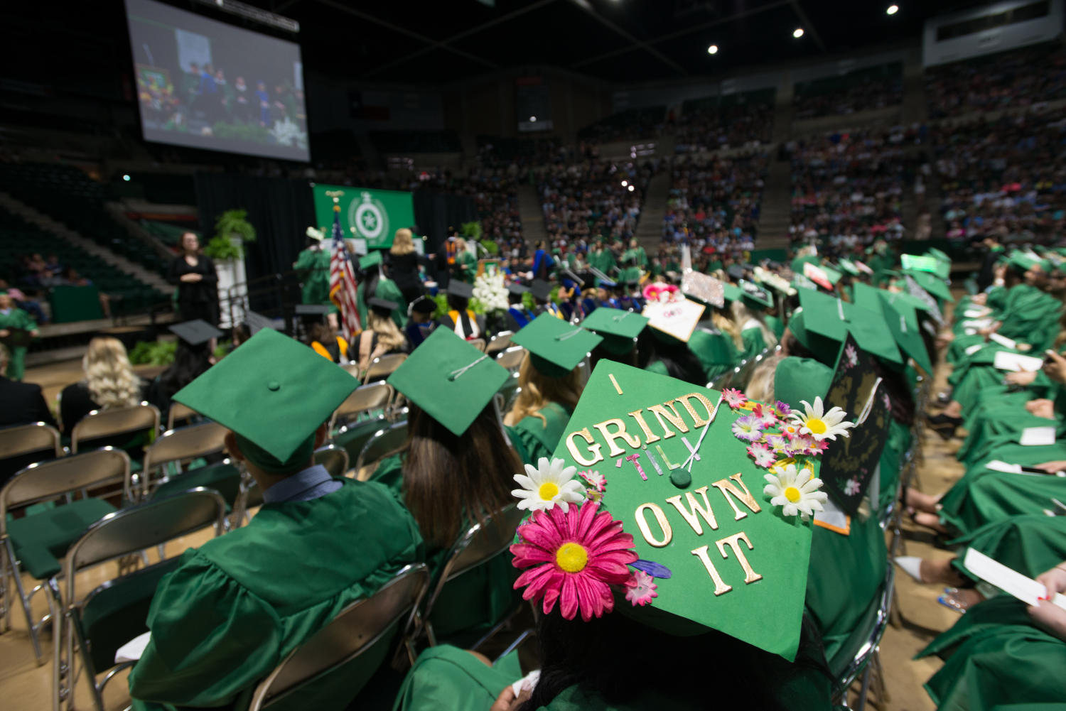 [Graduation Caps at Undergraduate Commencement Ceremony] UNT Digital