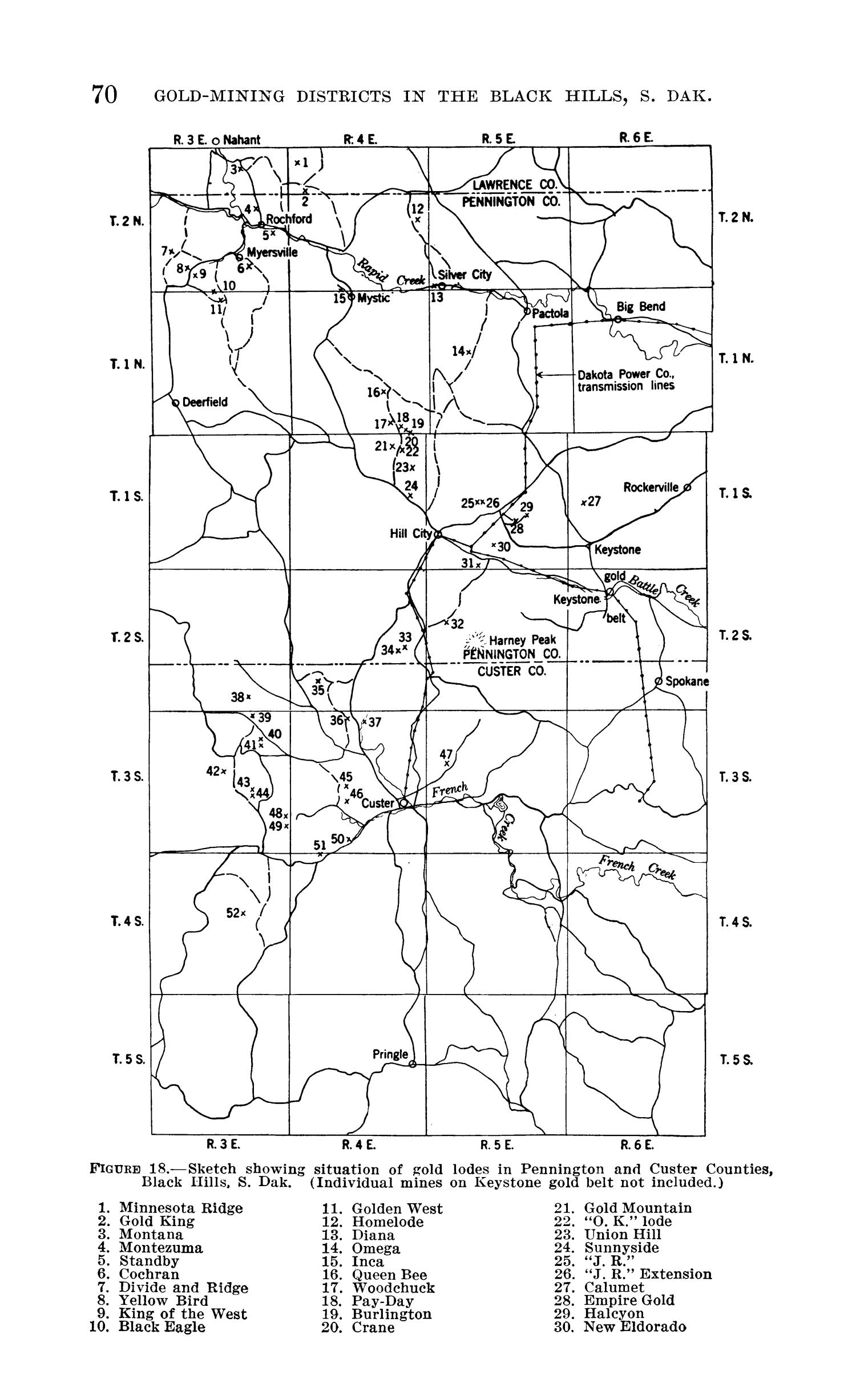 Reconnaissance of GoldMining Districts in the Black Hills, South