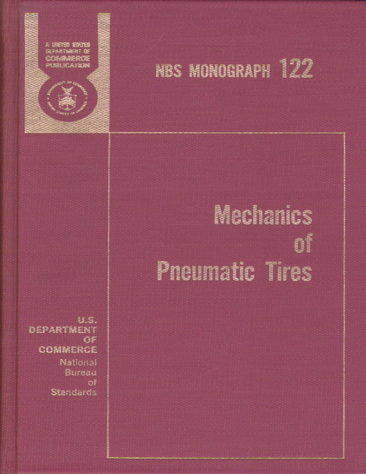 The Mechanics of Pneumatic Tires UNT Digital Library