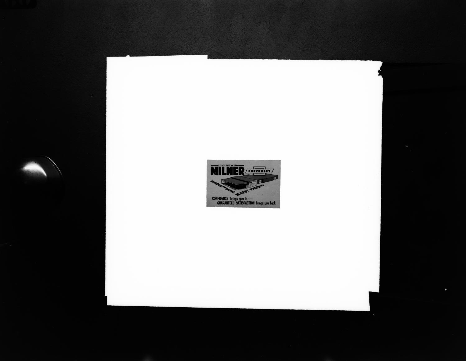 [Dumas Milner Chevrolet slides] UNT Digital Library