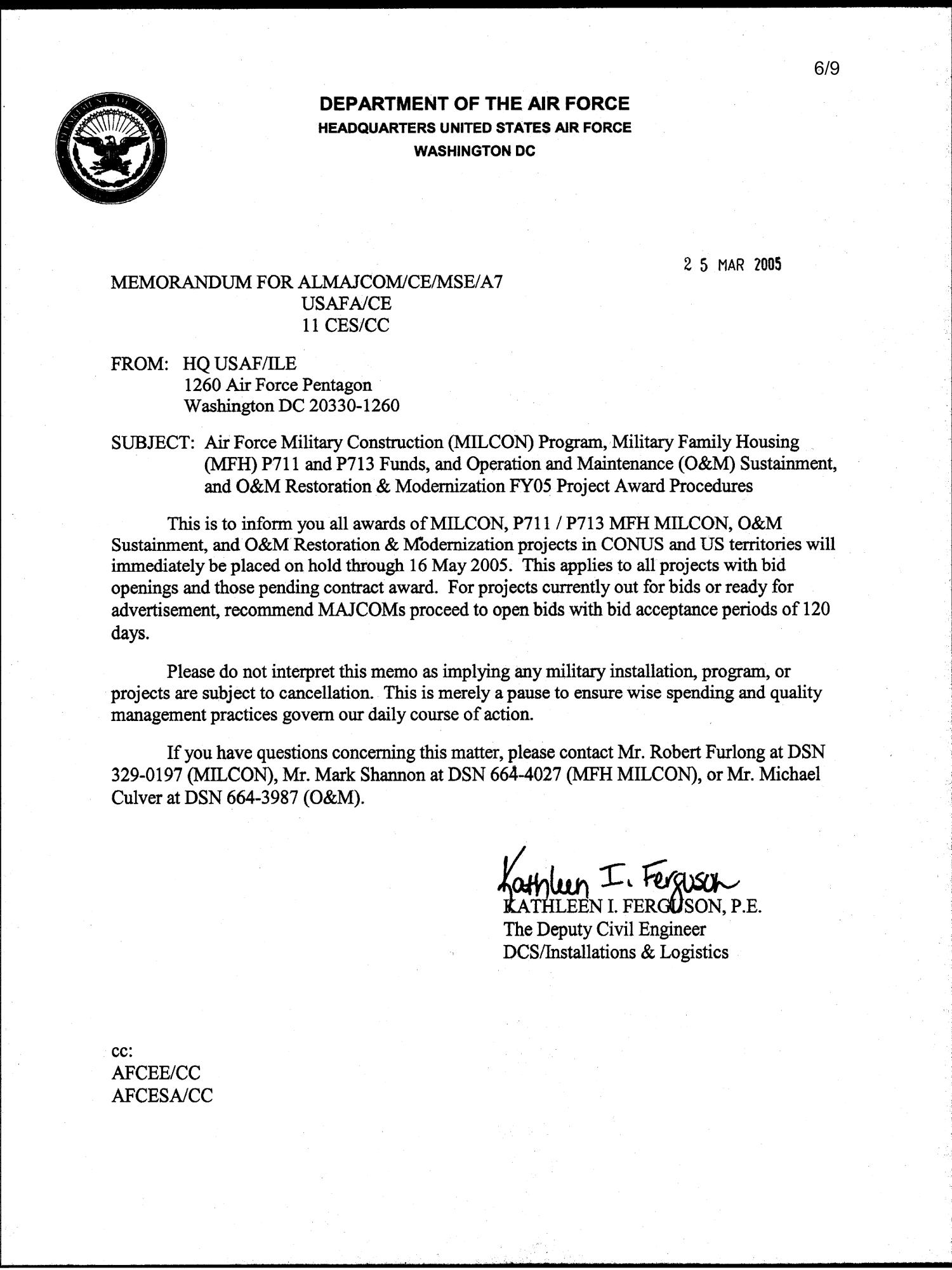 Air Force Military Construction (MILCON) Program, Military Family