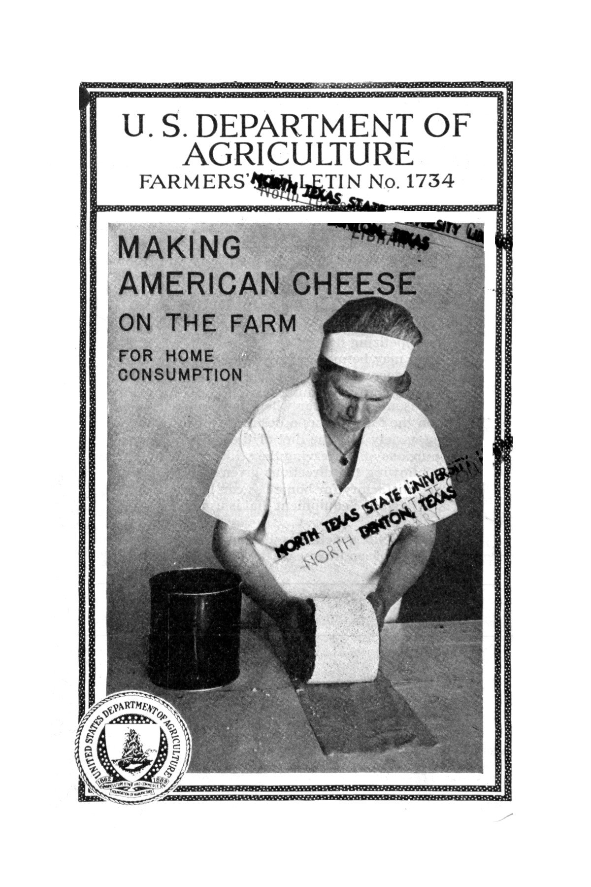 Making American cheese on the farm for home consumption. UNT Digital