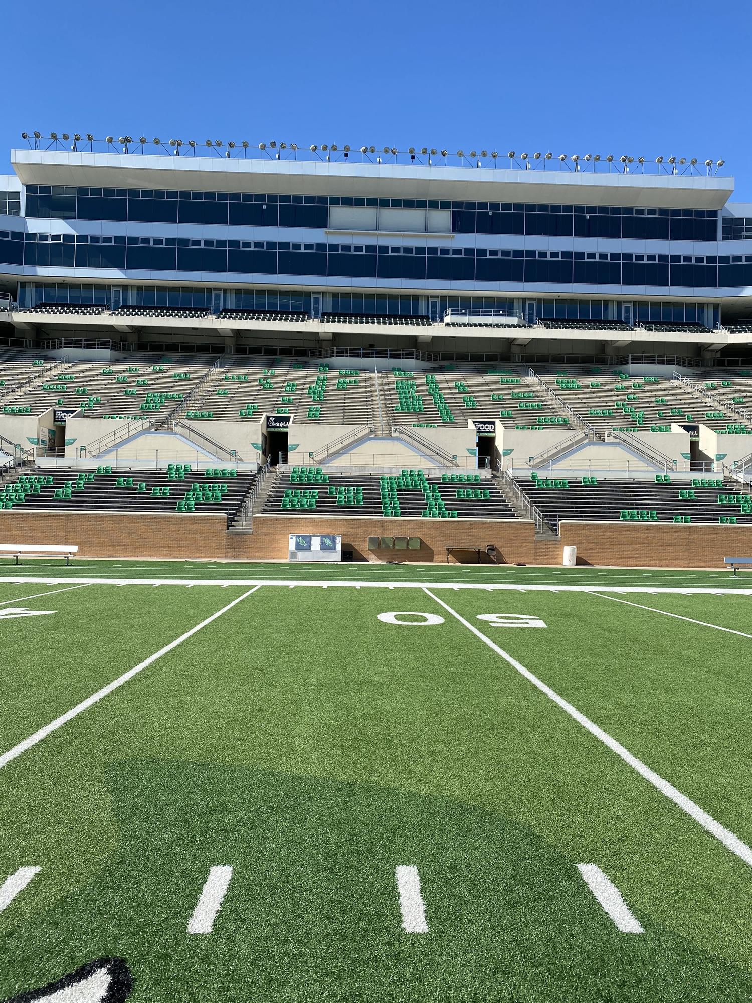 [Apogee Stadium with social distancing seating] UNT Digital Library