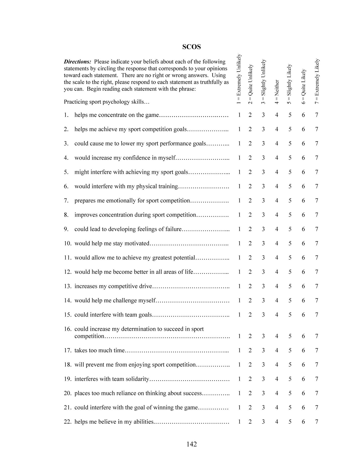 Athletes' Attitudes Toward Seeking Sport Psychology Consultation