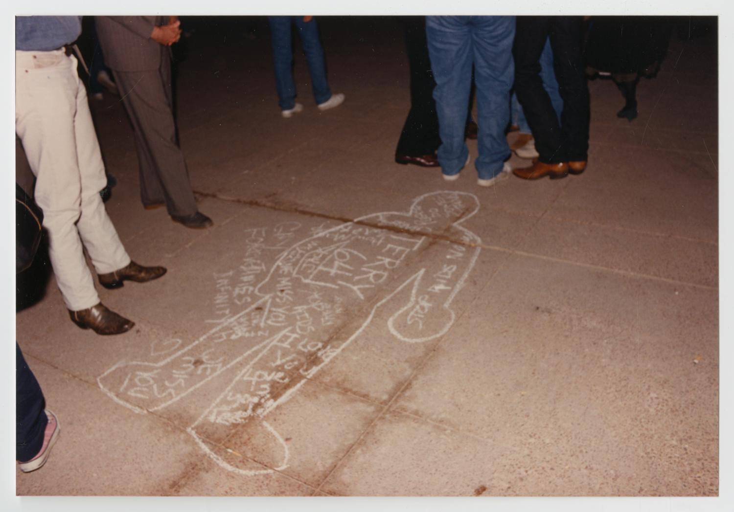 [Chalk Outline of a Body] Side 1 of 2 UNT Digital Library