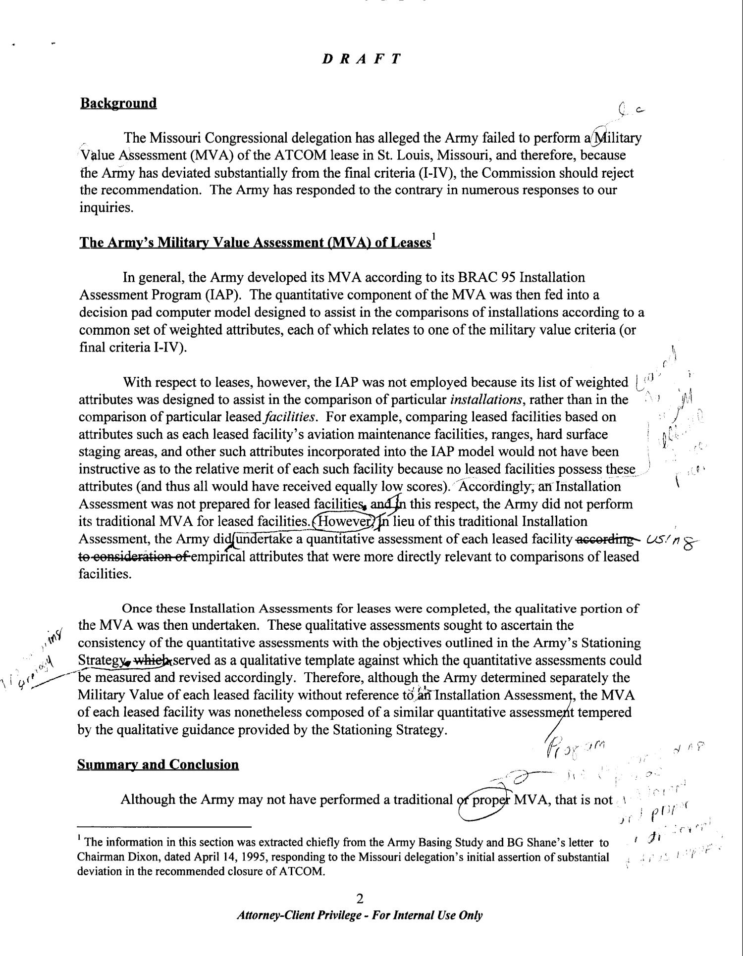 military value program