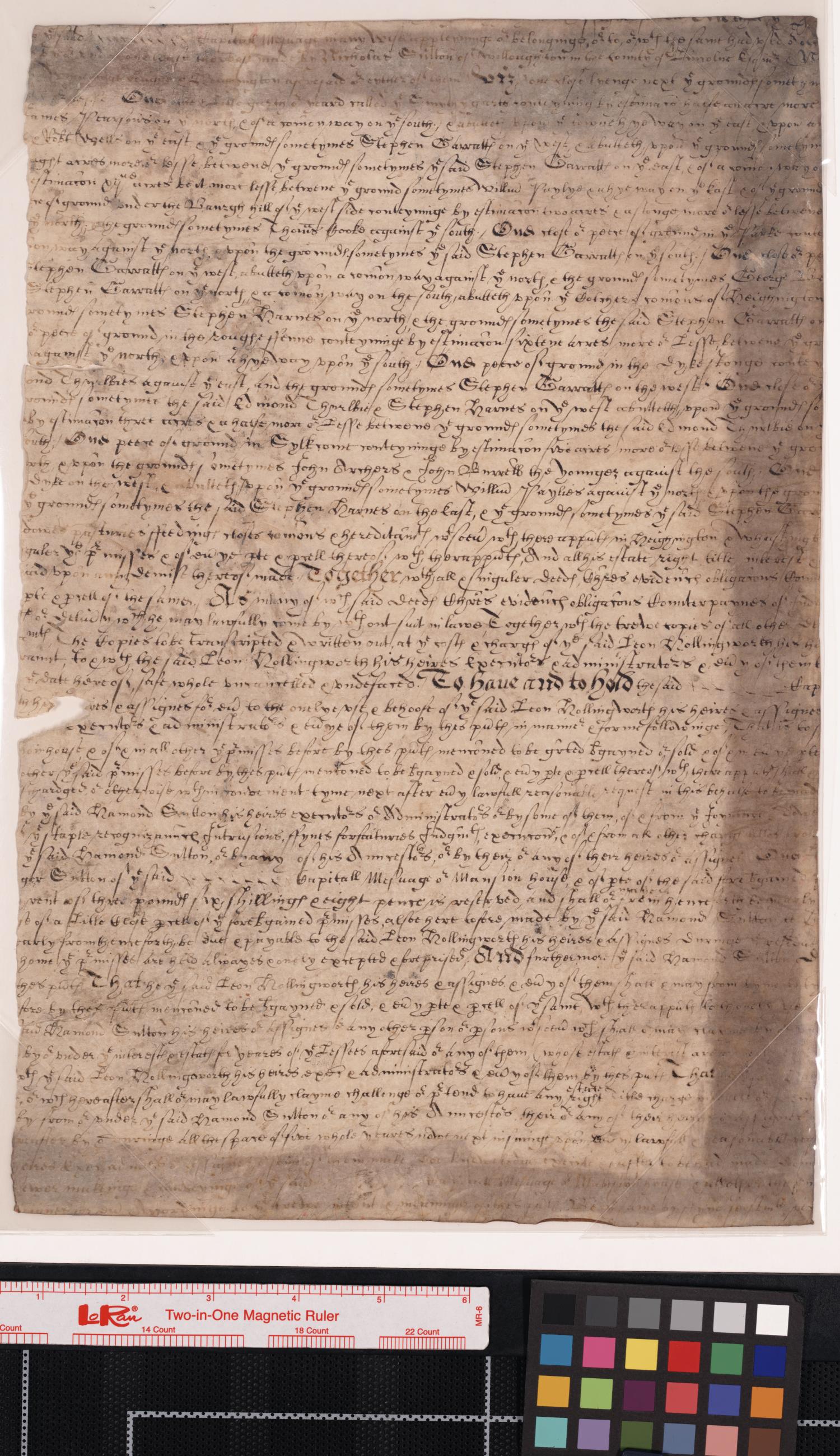 [English Script on Parchment] UNT Digital Library