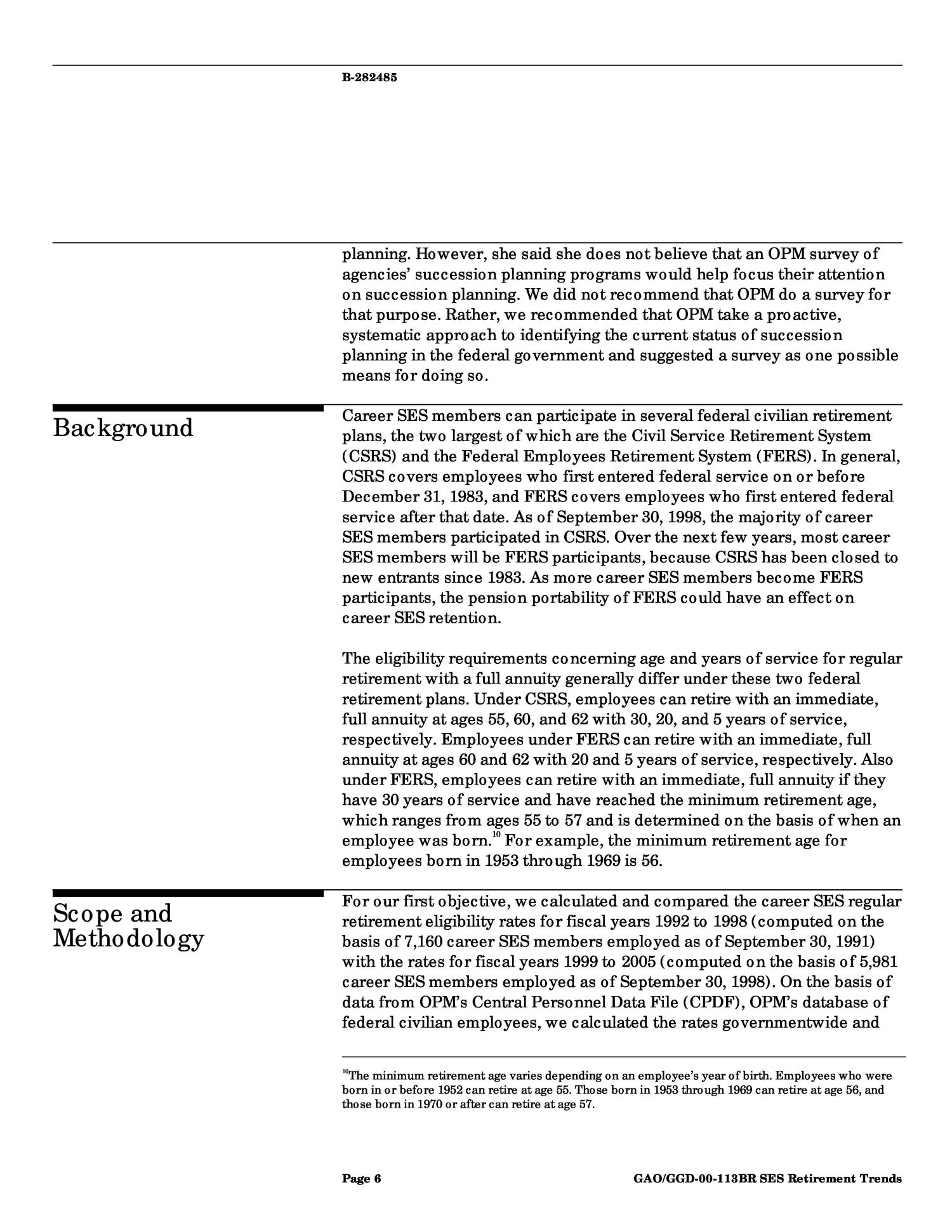 Senior Executive Service Retirement Trends Underscore the Importance