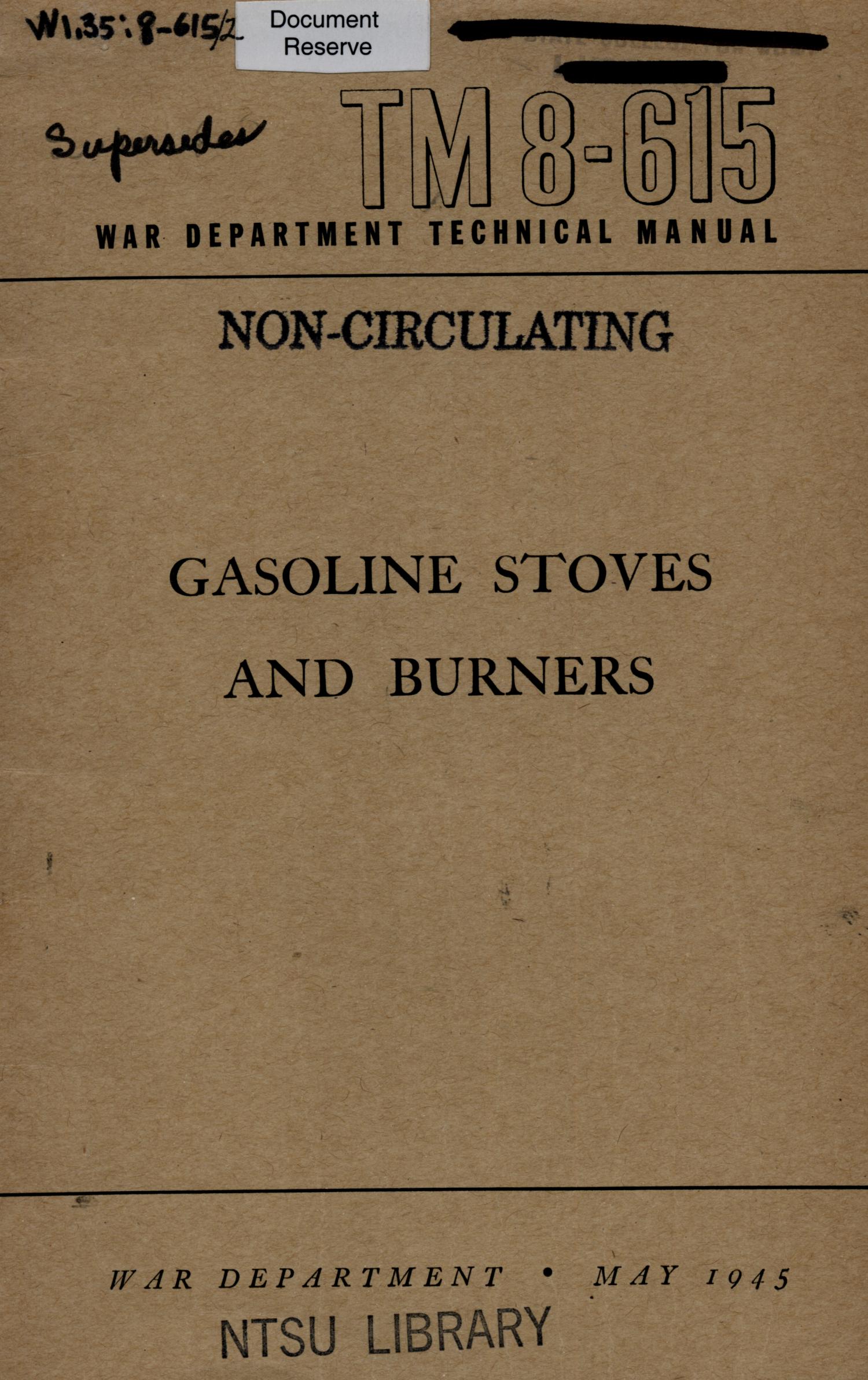 Gasoline stoves and burners UNT Digital Library