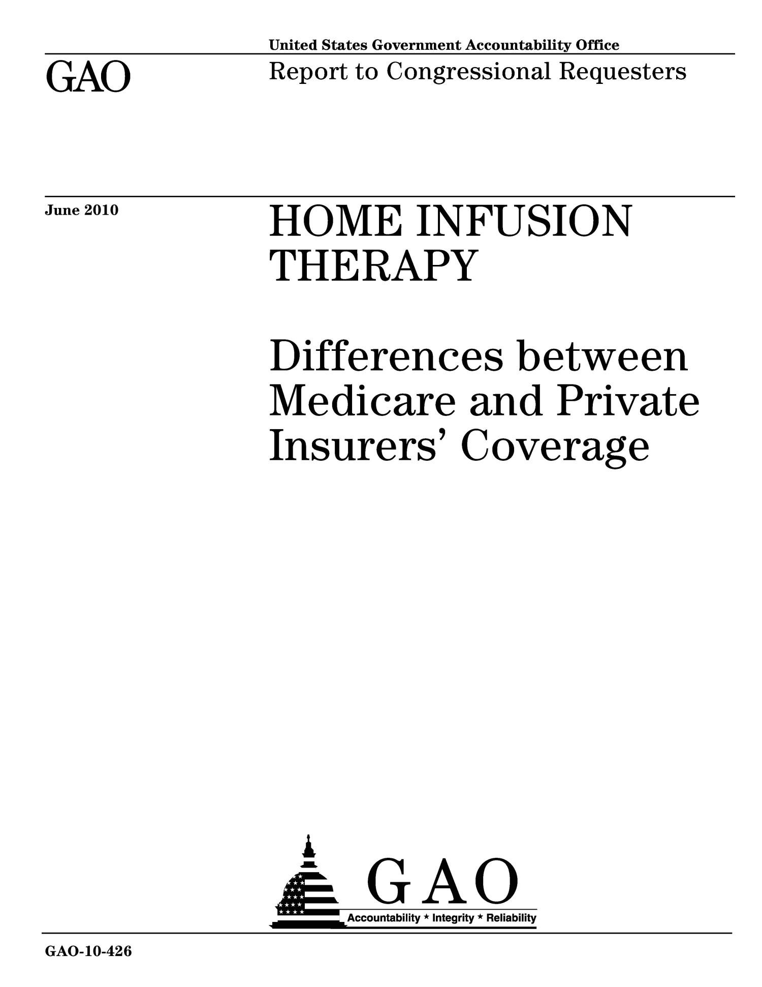 Home Infusion Therapy Differences between Medicare and Private