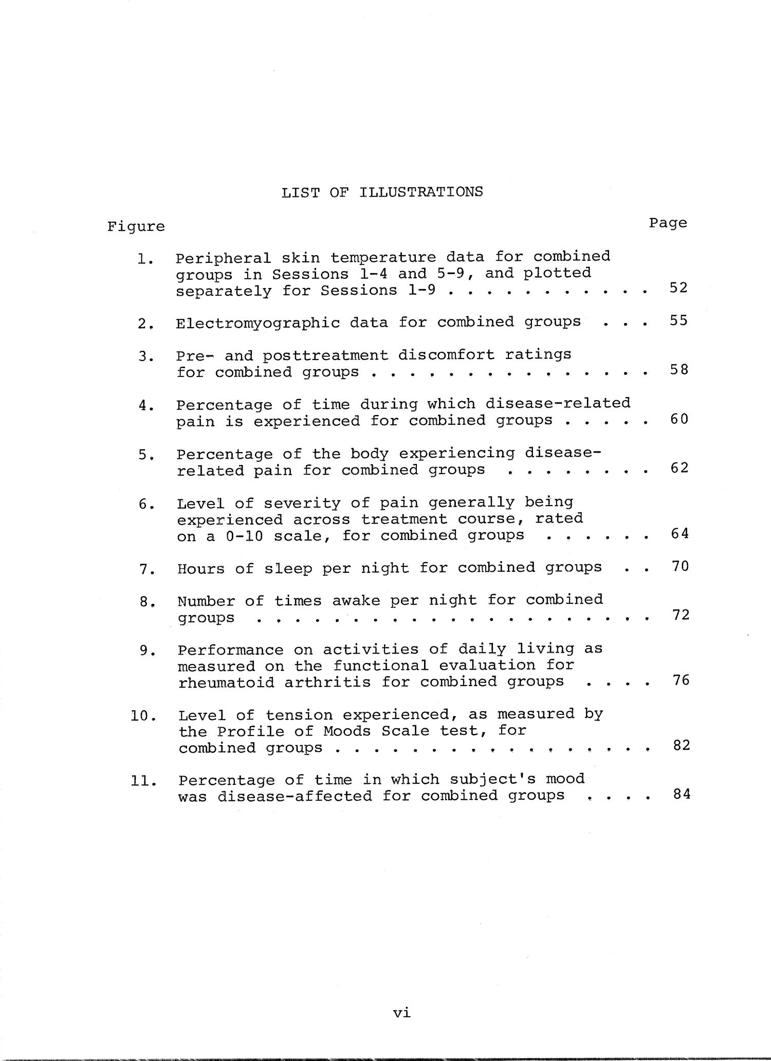 Rheumatoid Arthritis A Psychological Intervention Page VI UNT