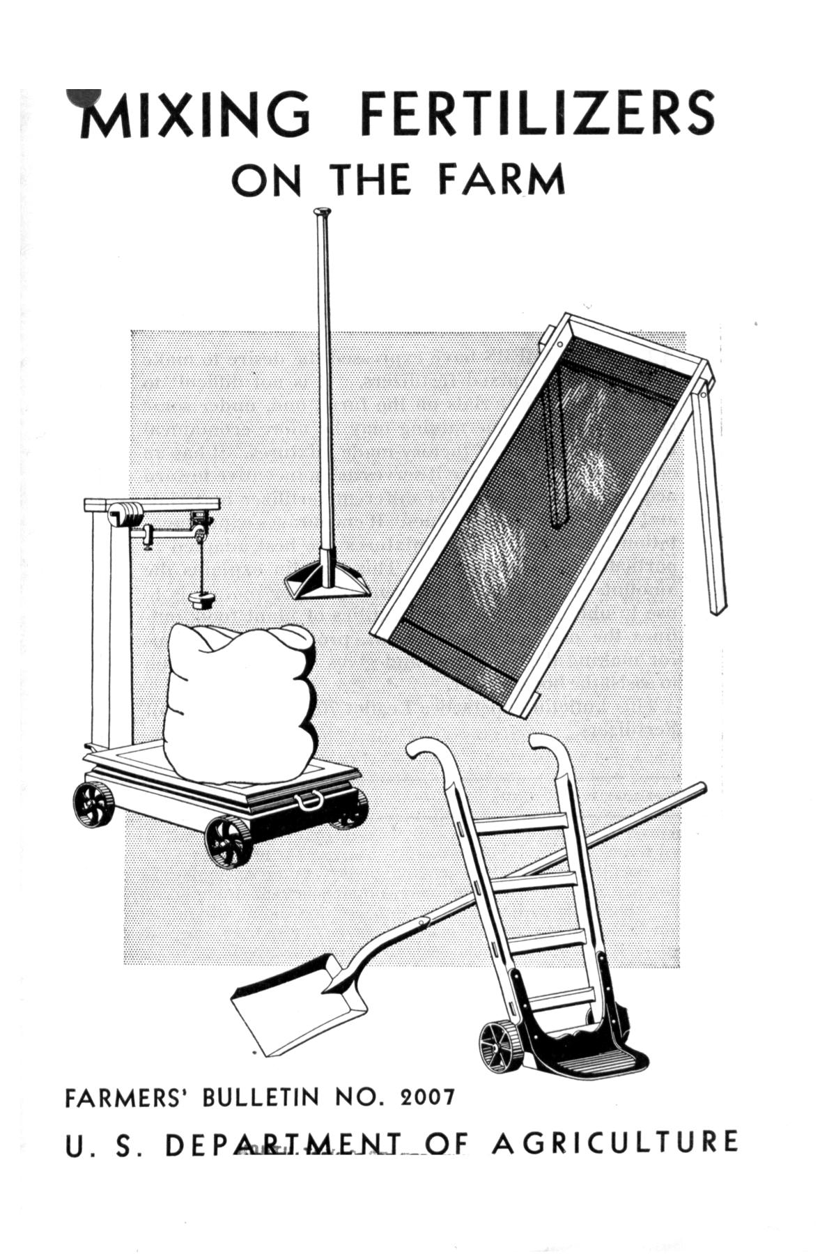 Mixing fertilizers on the farm. UNT Digital Library