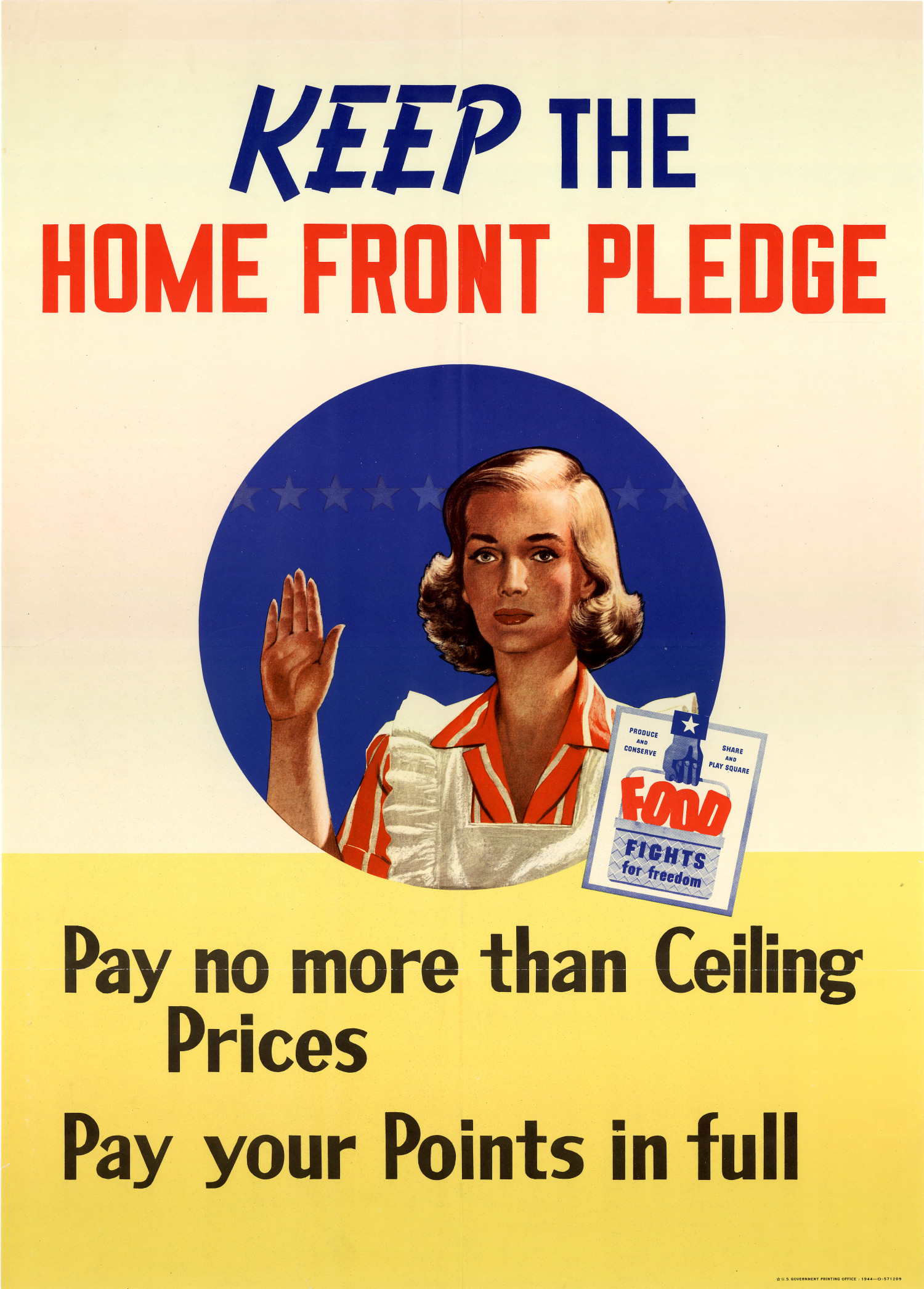 Keep the home front pledge pay no more than ceiling prices, pay your