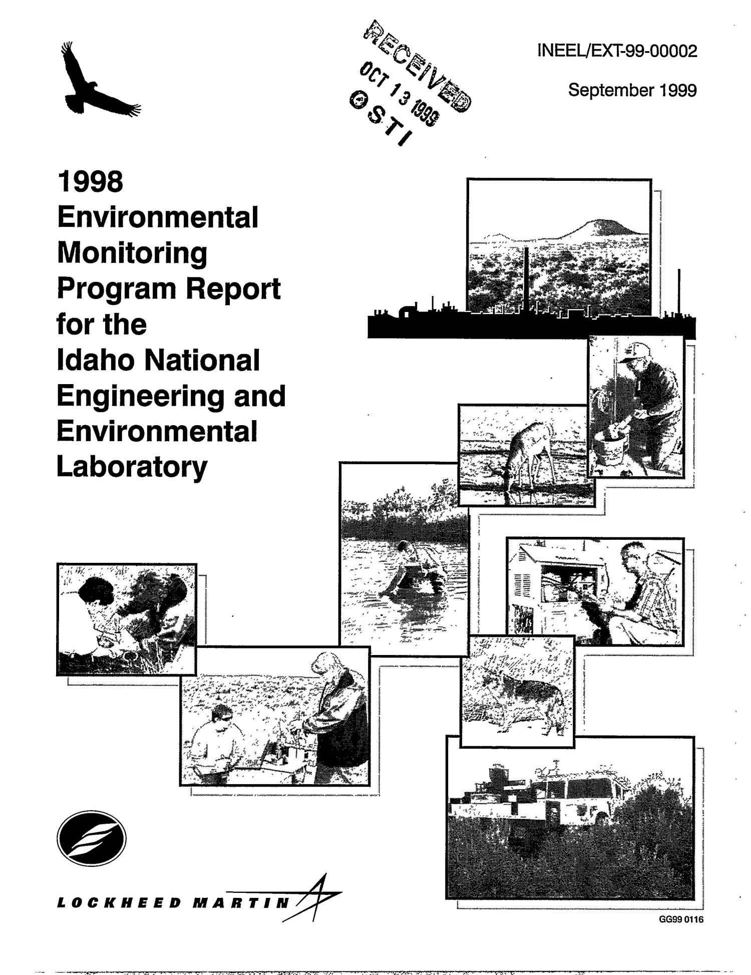 1998 Environmental Monitoring Program Report for the Idaho National Engineering and