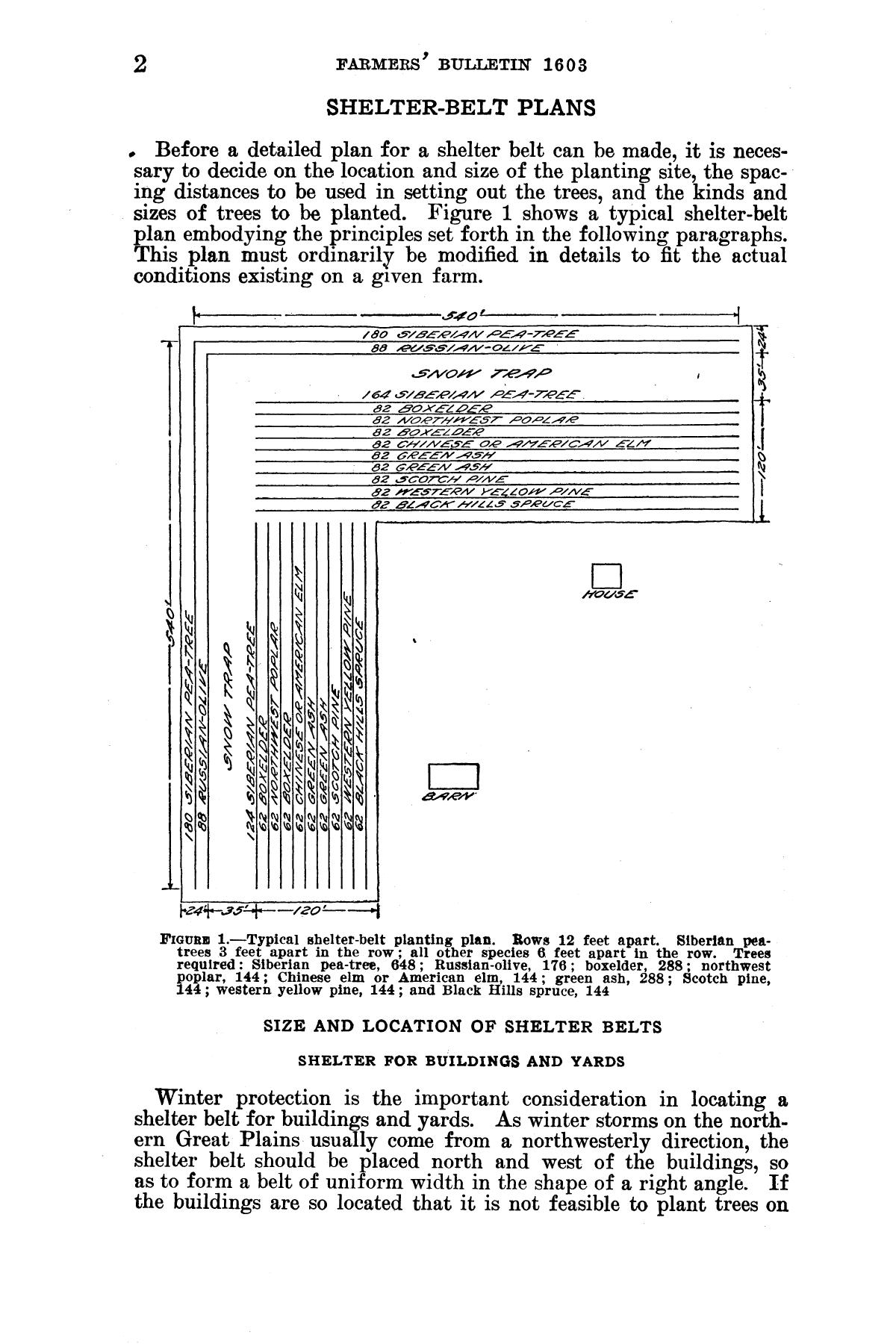 Planting and care of shelter belts on the northern Great Plains. Page