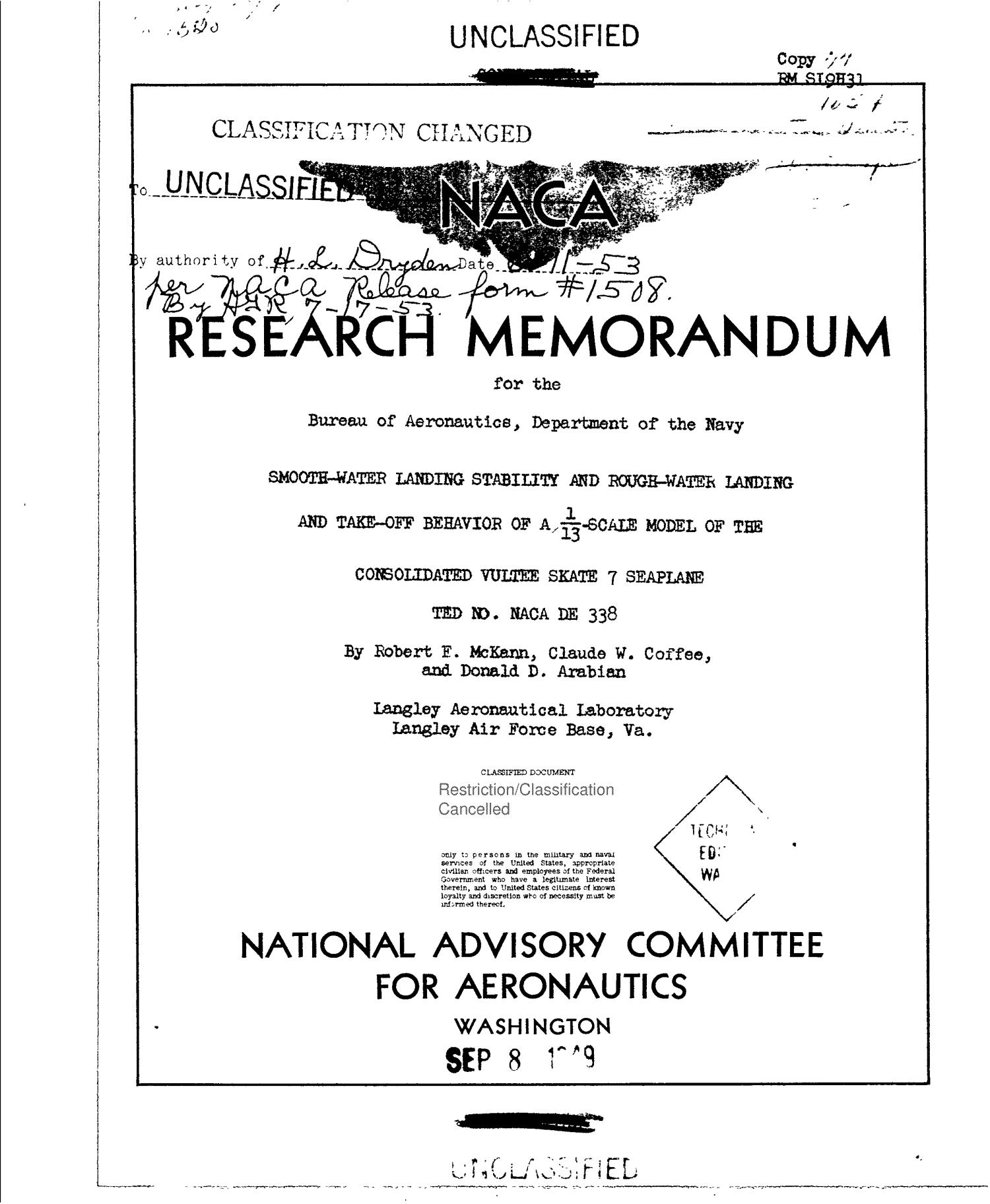 SmoothWater Landing Stability and RoughWater Landing and TakeOff