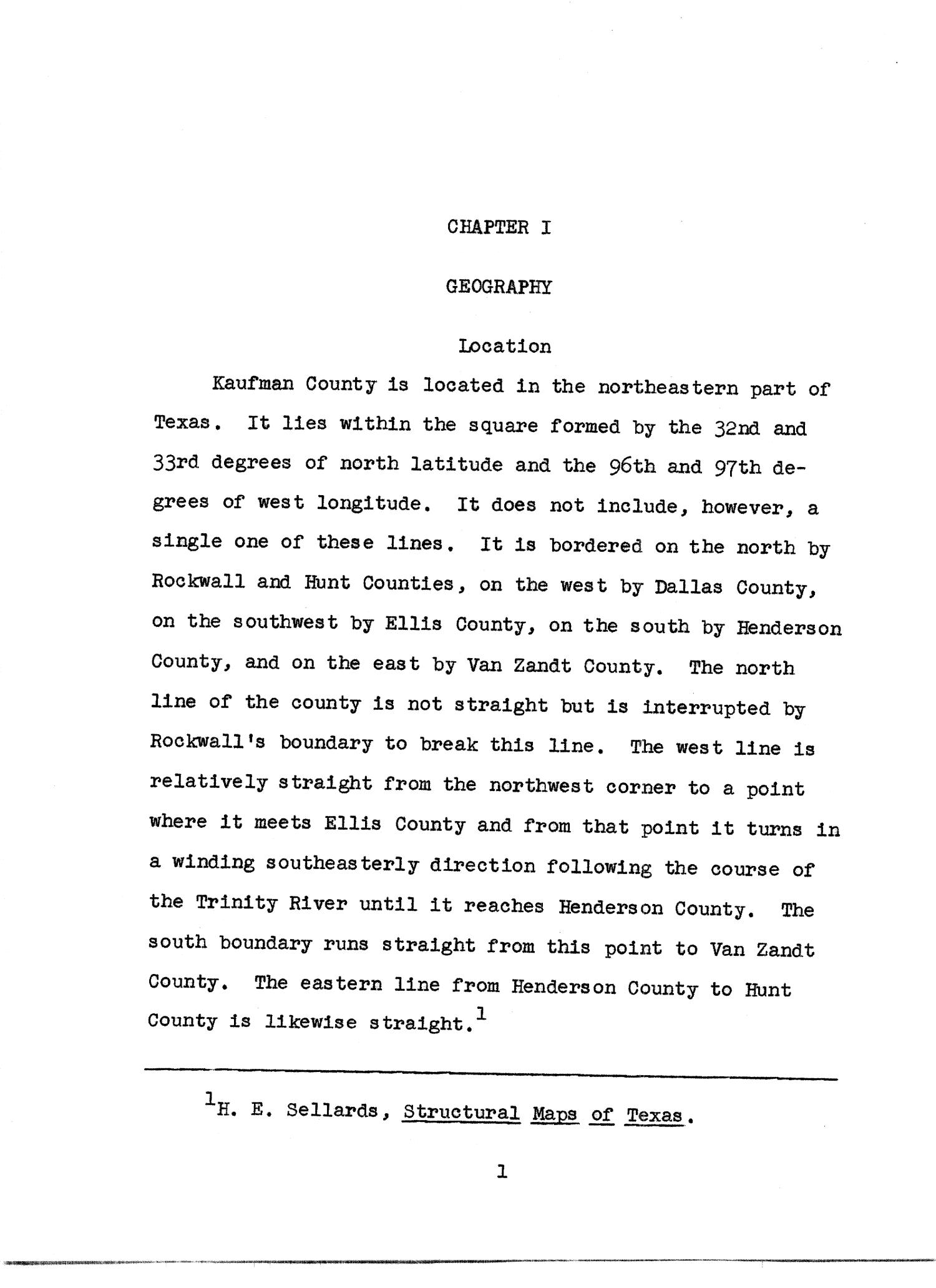 History of Kaufman County, Texas Page 1 UNT Digital Library