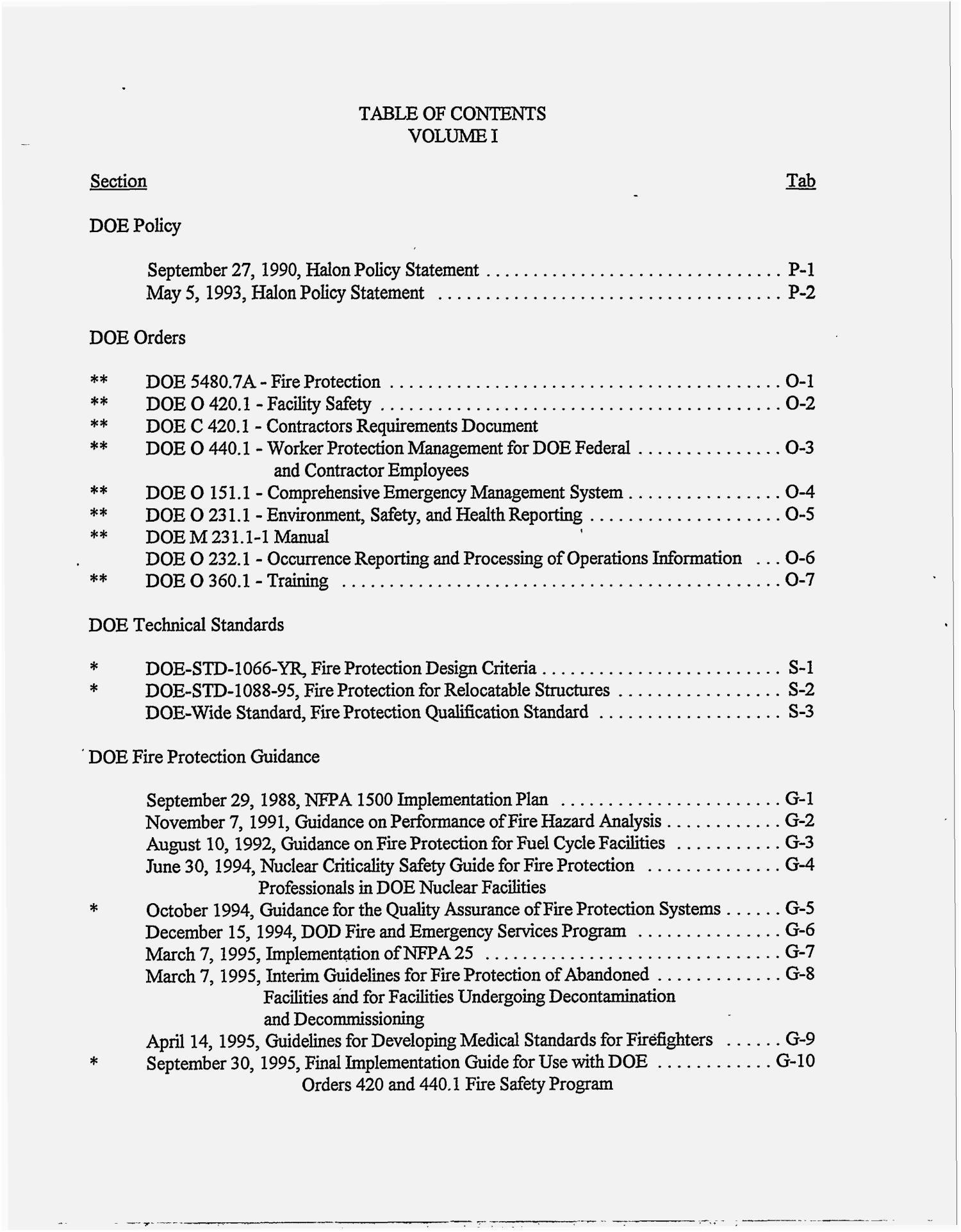 DOE Fire Protection Handbook, Volume I Page 11 of 476 UNT Digital