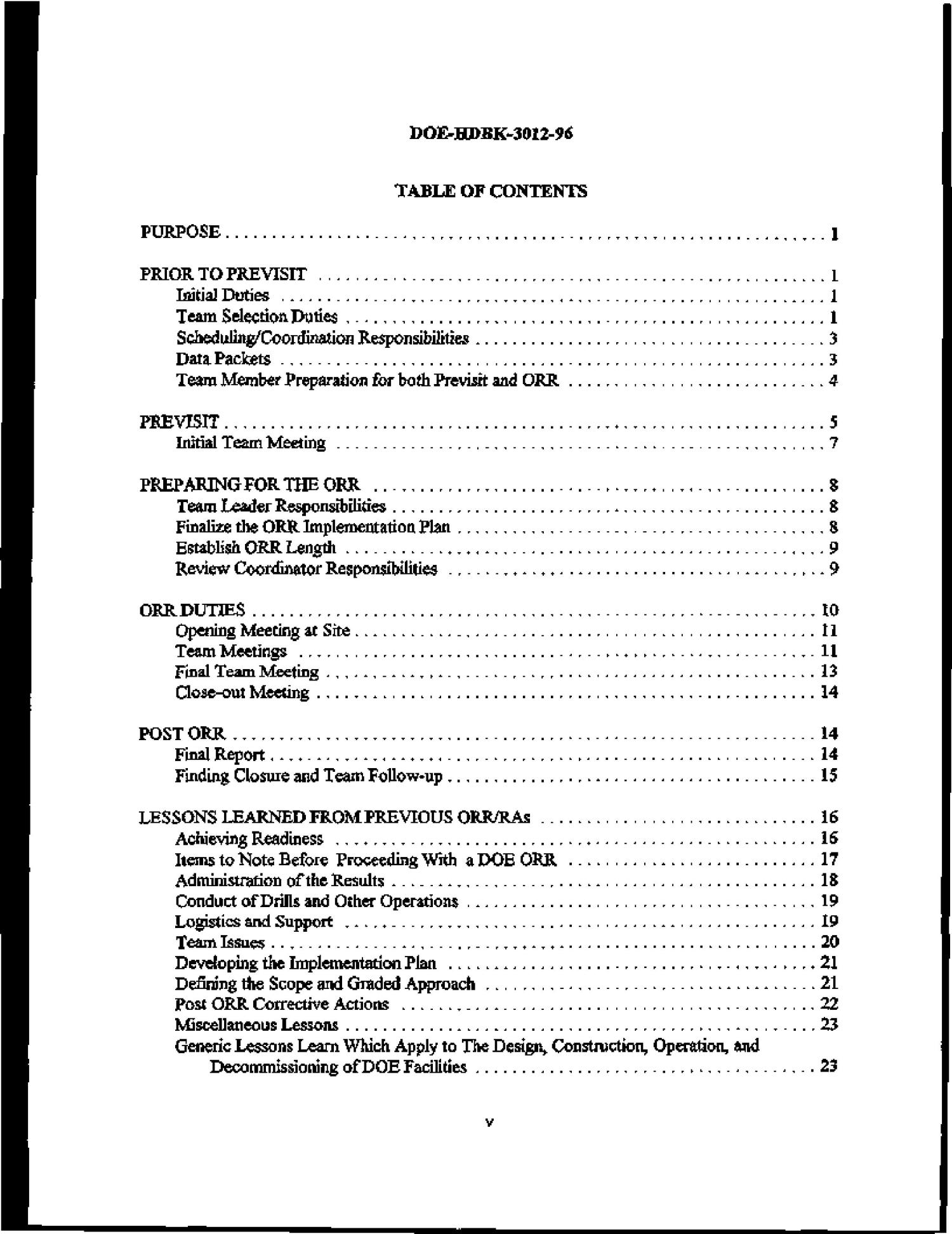 DOE handbook Guide to good practices for operational readiness reviews