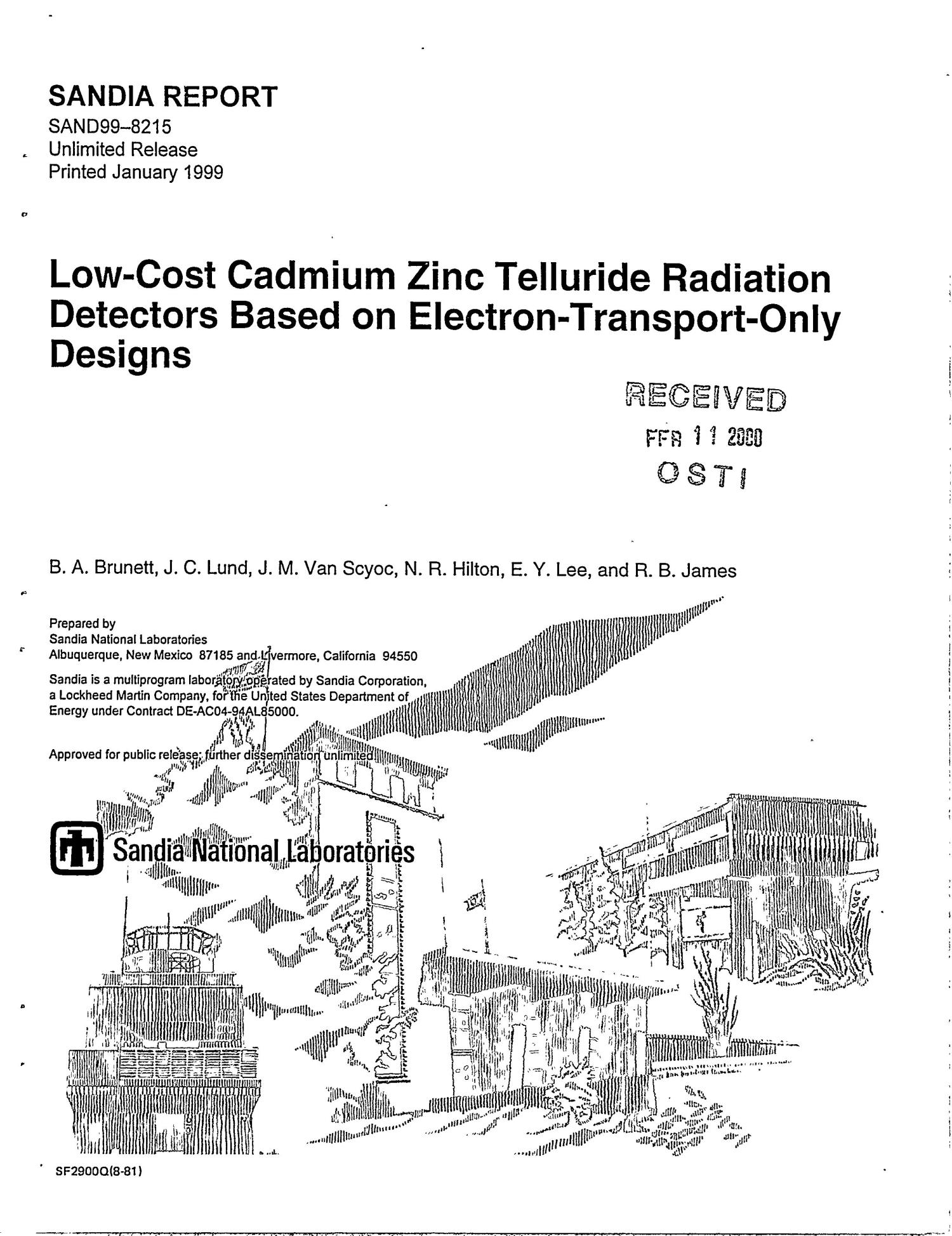 Lowcost cadmium zinc telluride radiation detectors based on electron