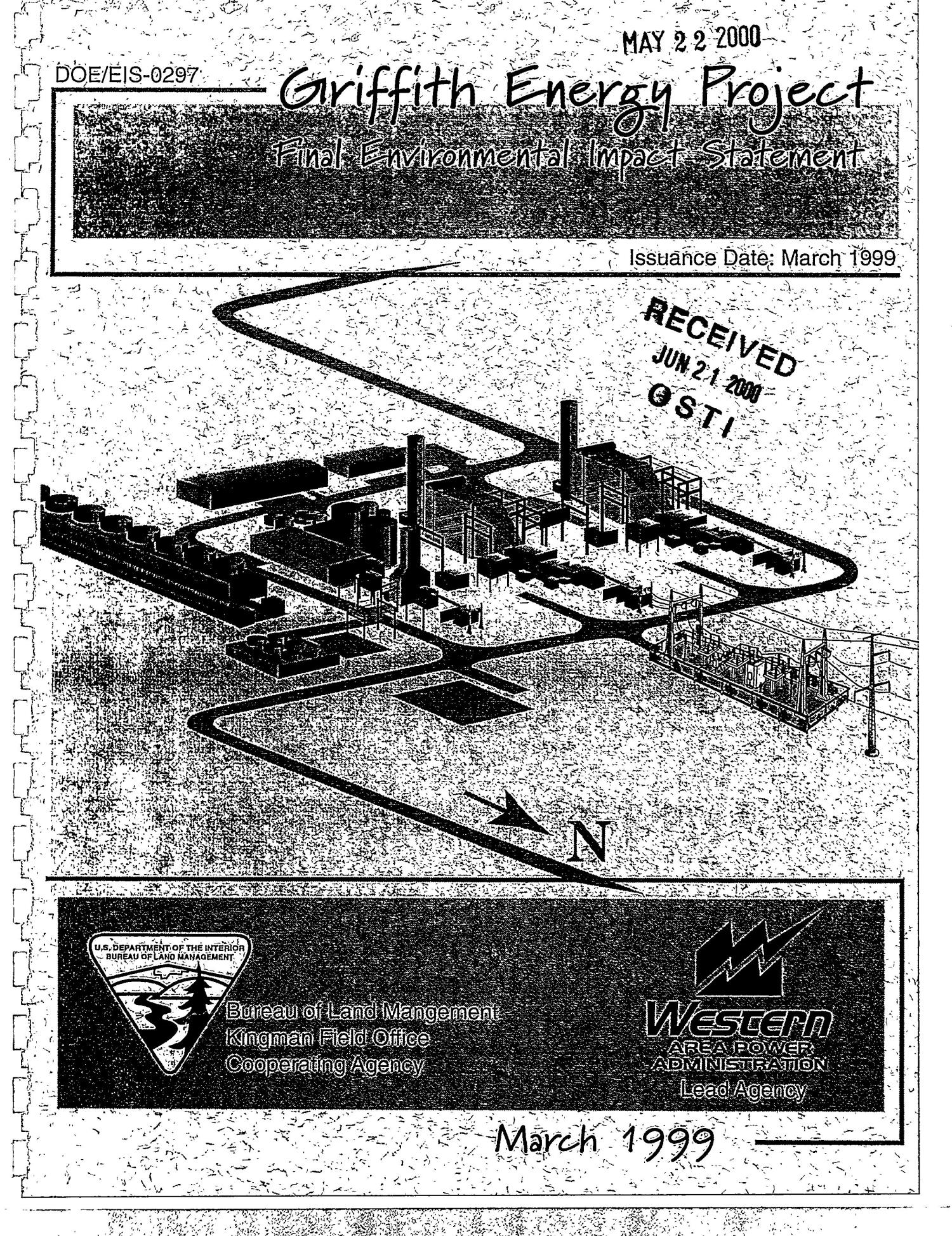 Griffith Energy Project Final Environmental Impact Statement UNT