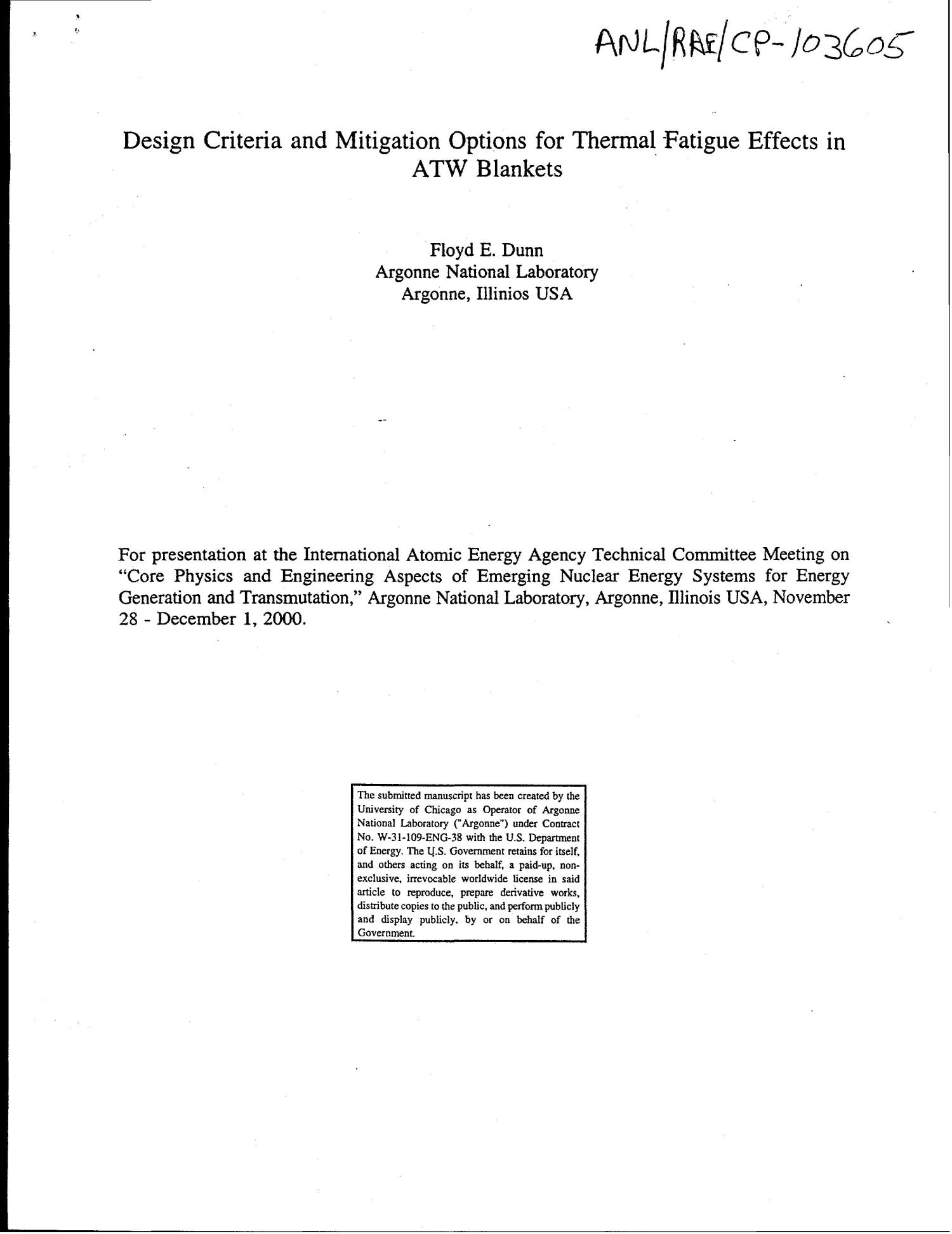 Design criteria and mitigation options for thermal fatigue effects in