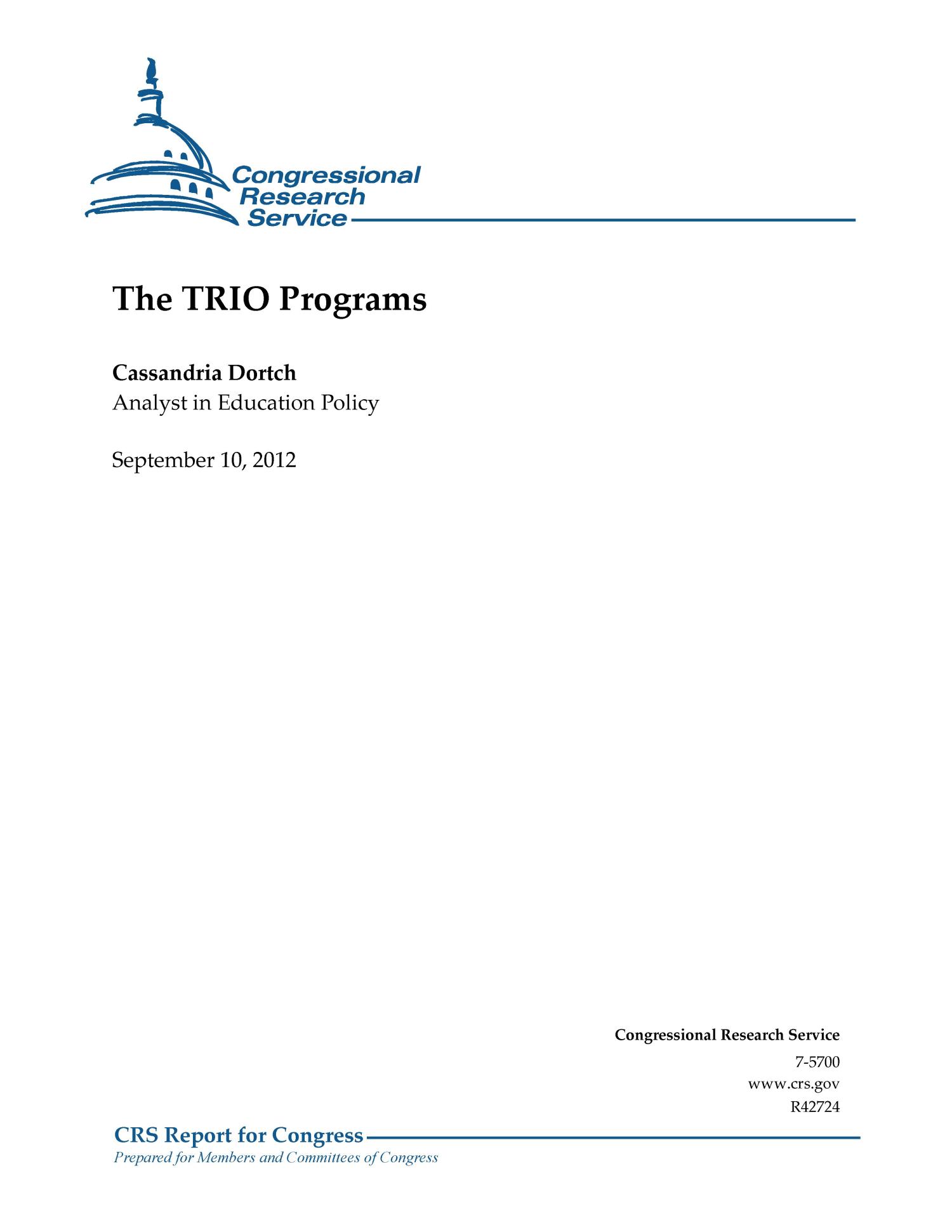 The TRIO Programs UNT Digital Library